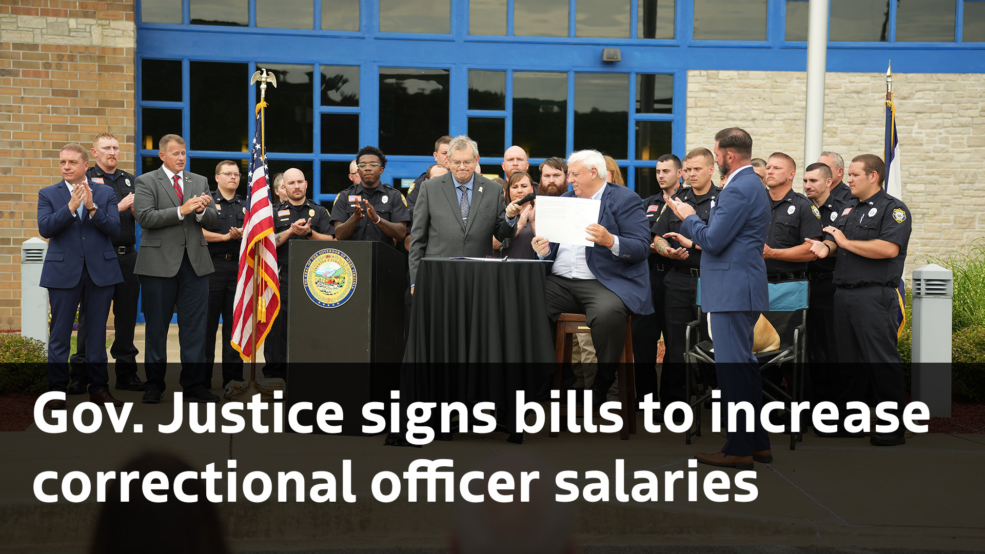 Gov. Justice signs bills to increase correctional officer salaries